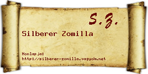 Silberer Zomilla névjegykártya